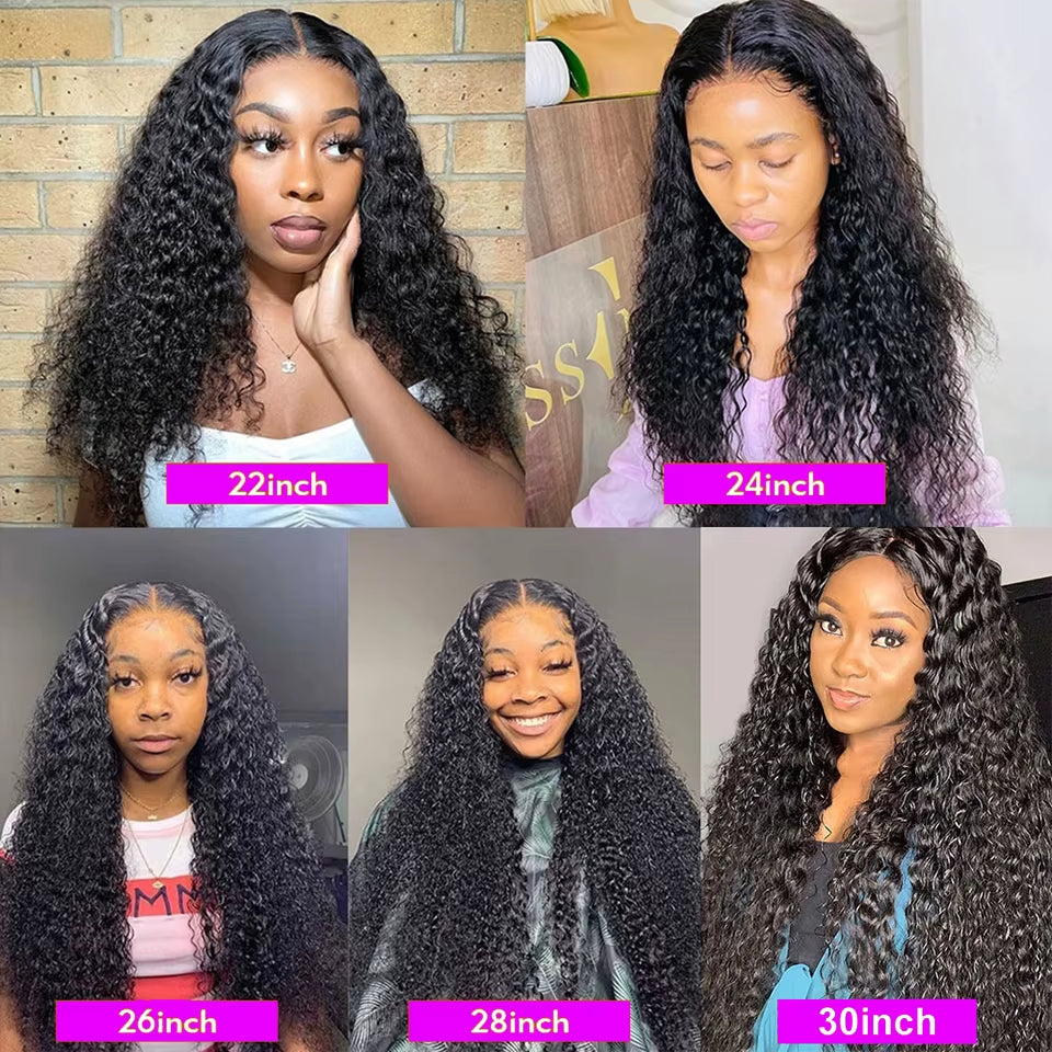 Deep Wave Bundles 100% Human Hair 32 38 40Inch Long Curly Hair 3 4 Bundles Brazilian Weave Human Hair Extension Thick Hair Weave