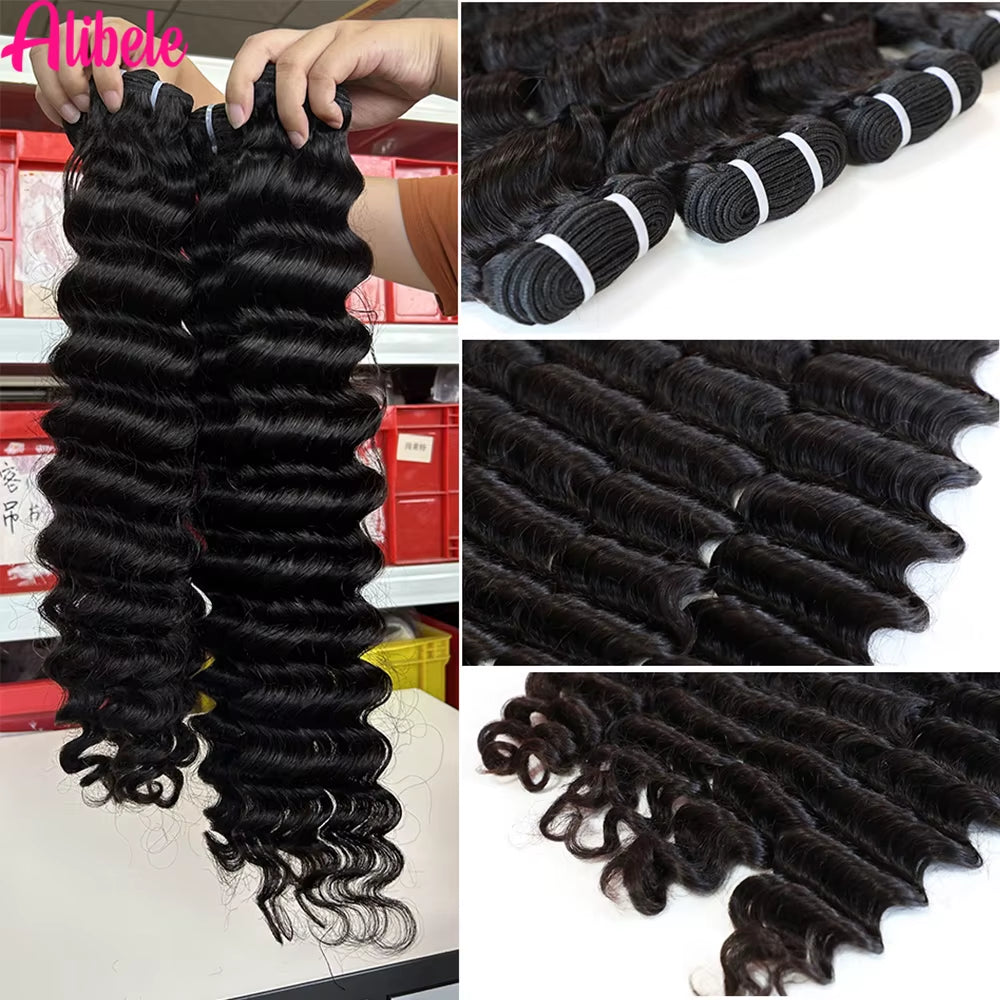 hair Loose Deep Bundles Human Hair Wholesale Eals 12A Grade Brazilian Remy Hair Weave Bundles Naturalcolor Real Human Hai