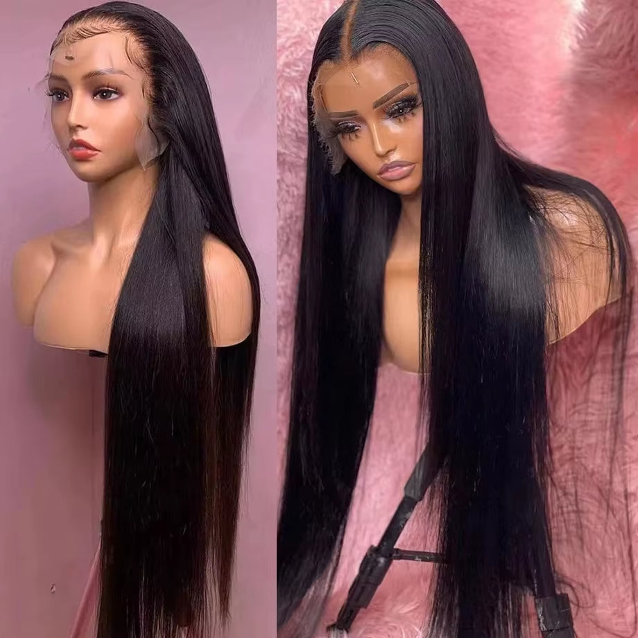 40 42 Inch Straight Lace Front Wigs Human Hair 360 Full Lace Wigs for Women Brazilian Pre Plucked 13X4 13X6 Hd Lace Frontal Wig