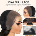 Body Wave 13X6 HD Lace Frontal Wigs Pull Go Glueless Wig Human Hair with Drawstring 360 Invisi-Strap HD Full Lace Wig