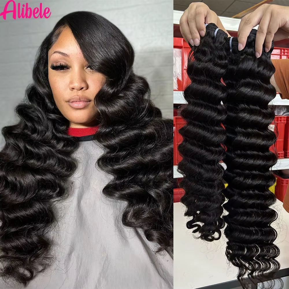 hair Loose Deep Bundles Human Hair Wholesale Eals 12A Grade Brazilian Remy Hair Weave Bundles Naturalcolor Real Human Hai