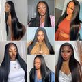 Brazilian 30 Inch Raw Virgin Unprocessed 100% Human Hair Extensions Bone Straight 1 3 4 Bundles Deal Double Weft for Women 100G