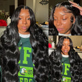 Body Wave Lace Front Human Hair Wig 30 34 40 Inches 200 Density Brazilian Remy 13X6 Transparent Hd Lace Frontal Wigs for Women