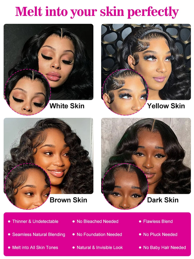 Loose Wave 13X6 HD Lace Frontal Wigs Loose Waves Wig Human Hair Brazilian Loose Deep Wave Curly Wigs Human Hair for Women