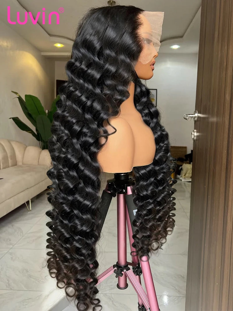 Loose Wave 13X6 HD Lace Frontal Wigs Loose Waves Wig Human Hair Brazilian Loose Deep Wave Curly Wigs Human Hair for Women