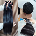 30 32 34 36 38 40 Inch Silky Straight Brazilian Hair Weave Bundles 100% Human Hair Bundles Natural Color Long Hair Weaves
