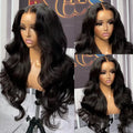 Body Wave Lace Front Human Hair Wig 30 34 40 Inches 200 Density Brazilian Remy 13X6 Transparent Hd Lace Frontal Wigs for Women
