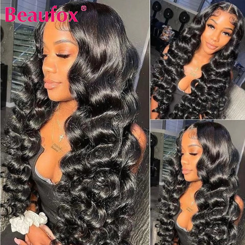 32 Inch Human Hair Bundles Loose Wave Bundles Indian Hair Weave Bundles 1/3/4 PCS Human Hair Extensions Natural Black